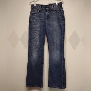 Lucky Brand Dungarees rider fit relaxed ol mystic wash size 4/27